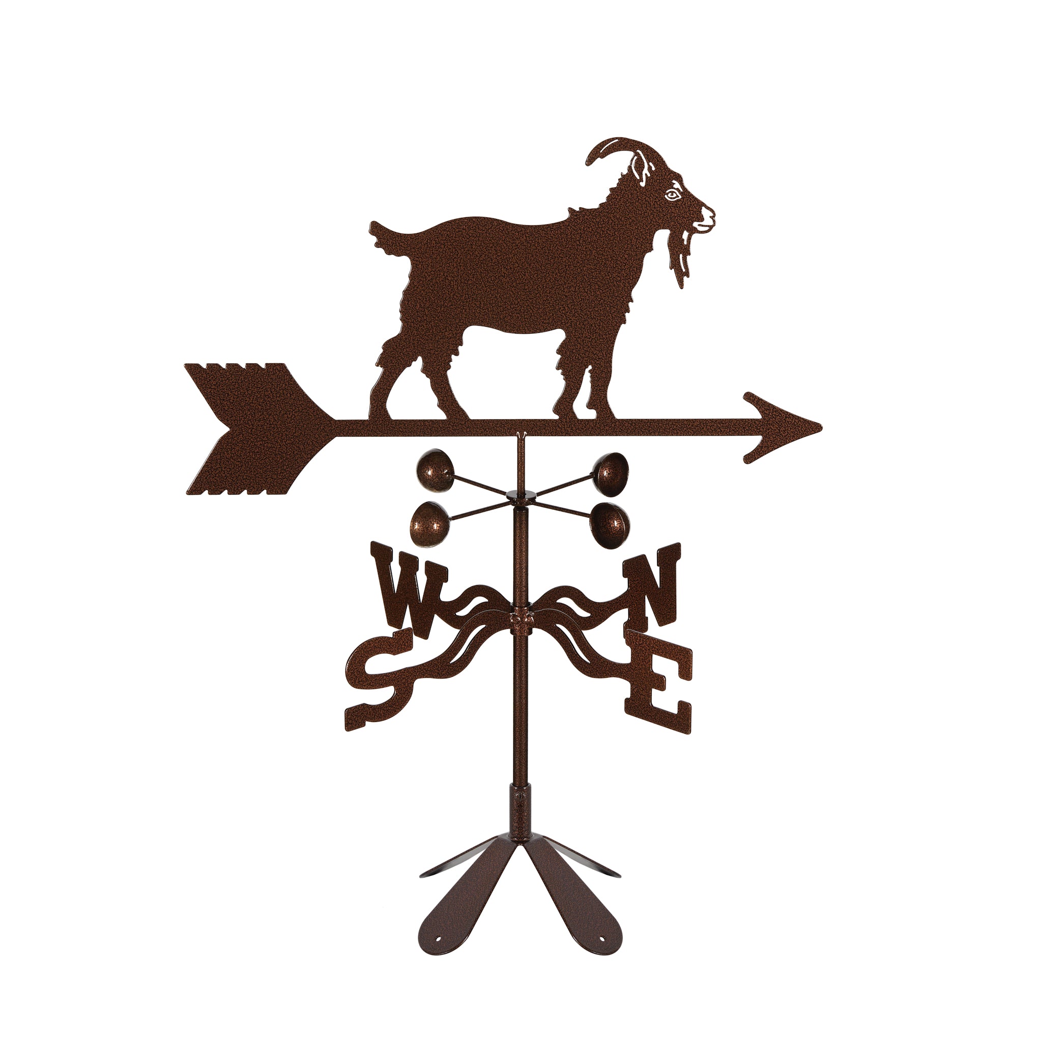 Goat Weathervane 4 Sided Mount