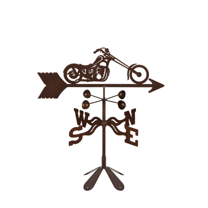 Chopper Motorcycle Weathervane 4 Sided Mount
