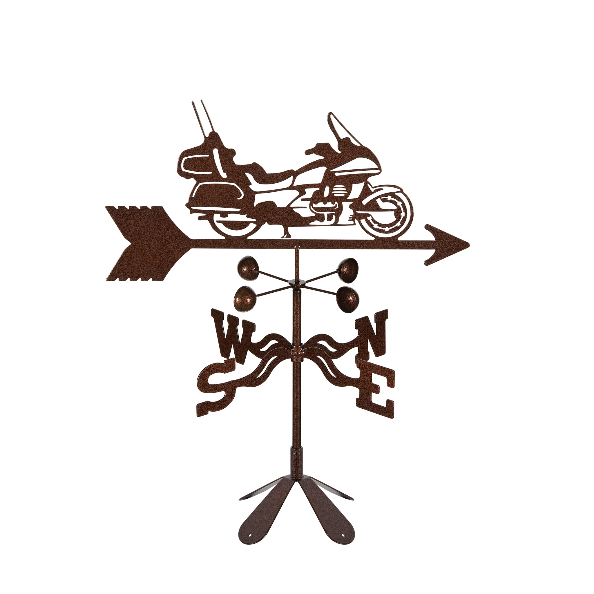 Touring Motorcycle Weathervane 4 Sided Mount