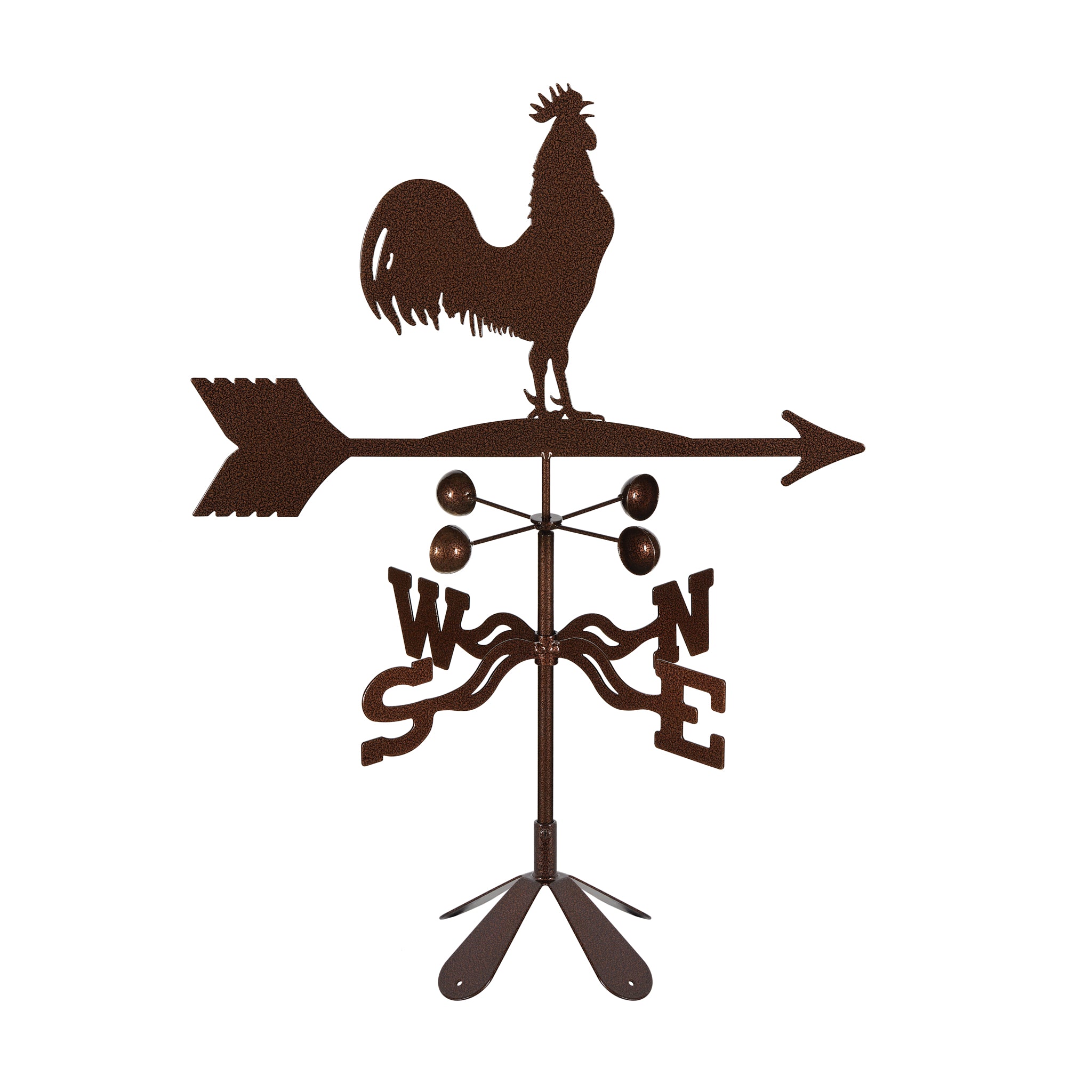 Rooster Weathervane 4 Sided Mount
