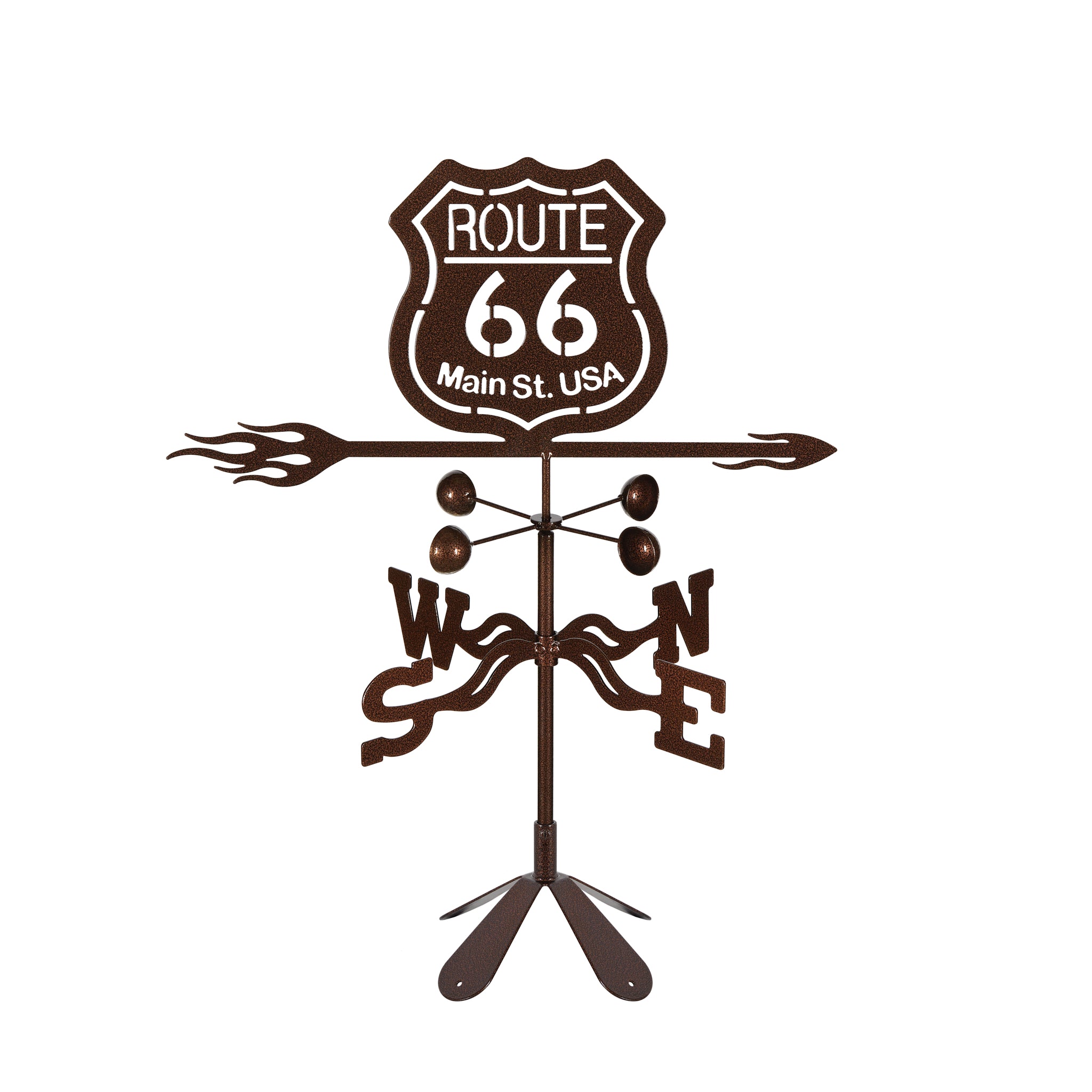 Route 66 Weathervane 4 Sided Mount