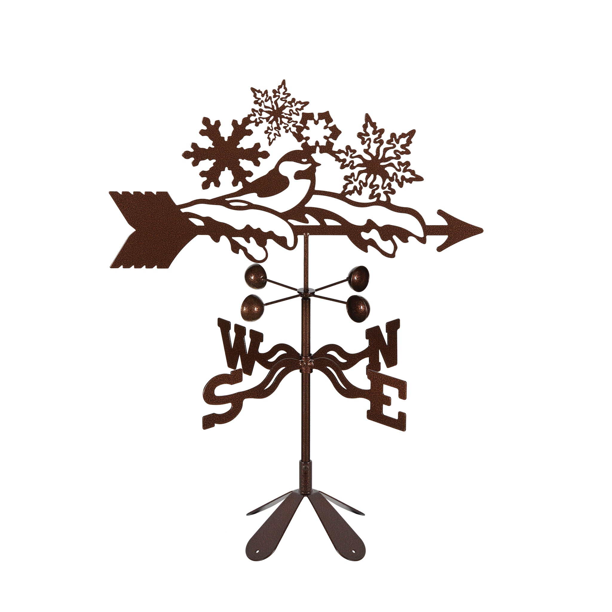 Snowflakes Weathervane 4 Sided Mount