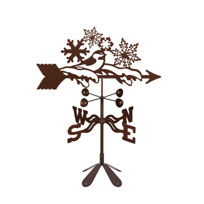 Snowflakes Weathervane 4 Sided Mount