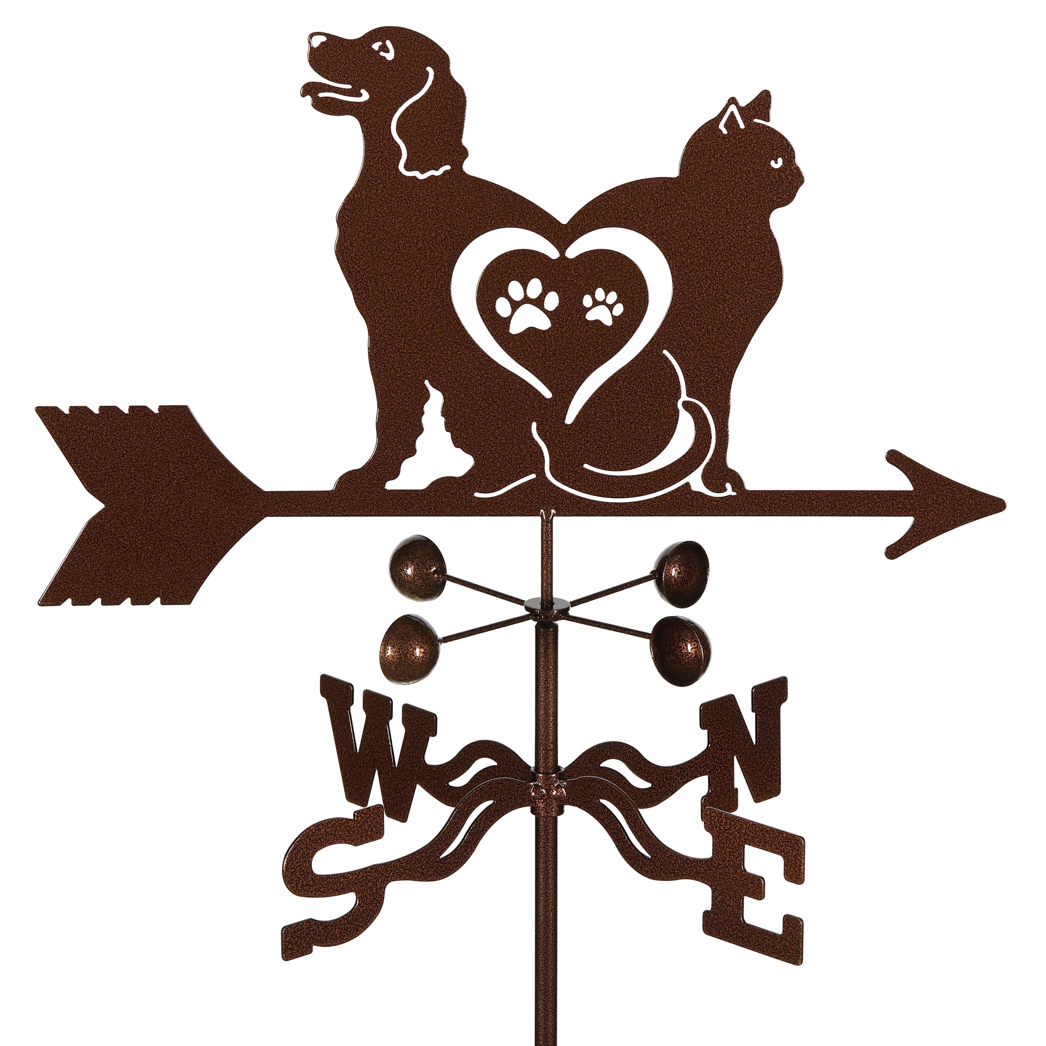Cat and Dog (Love) Weathervane