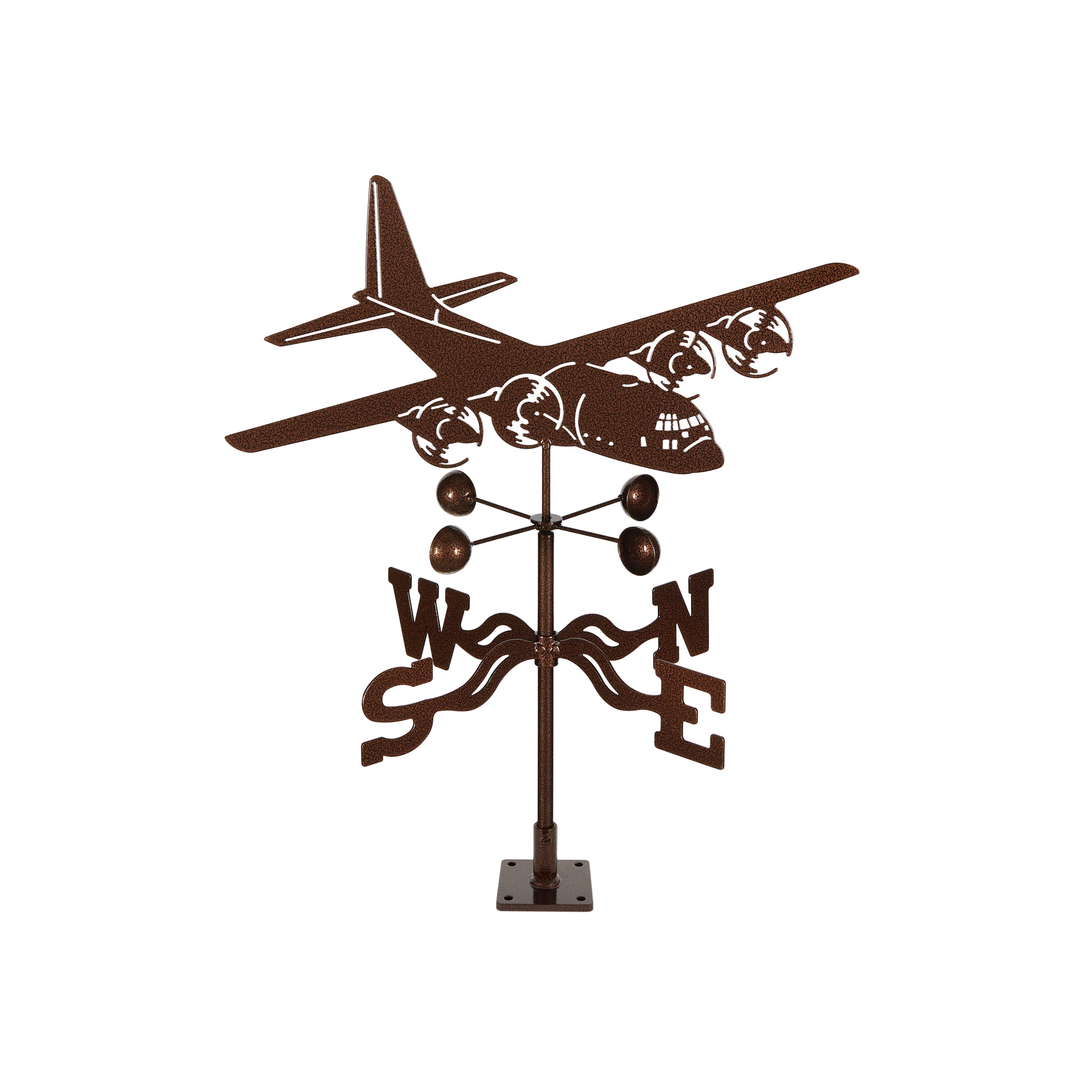 C-130 Airplane Weathervane Deck Mount