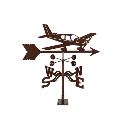 Lo-Wing Airplane Weathervane Deck Mount
