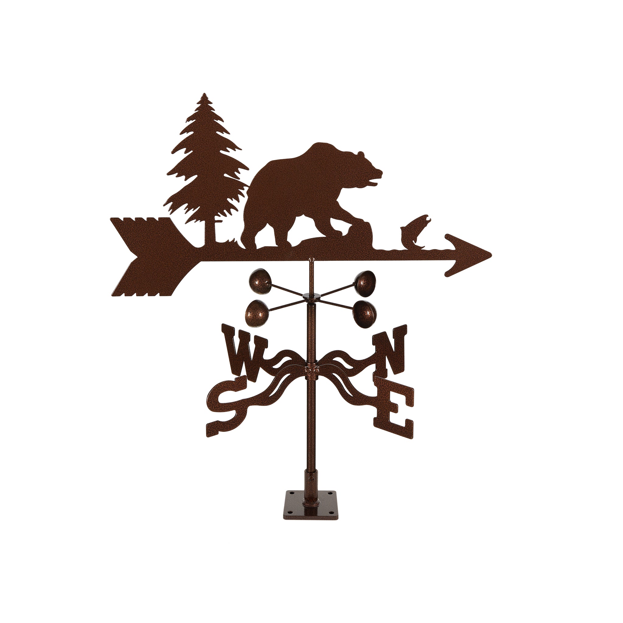 Bear Weathervane Deck Mount