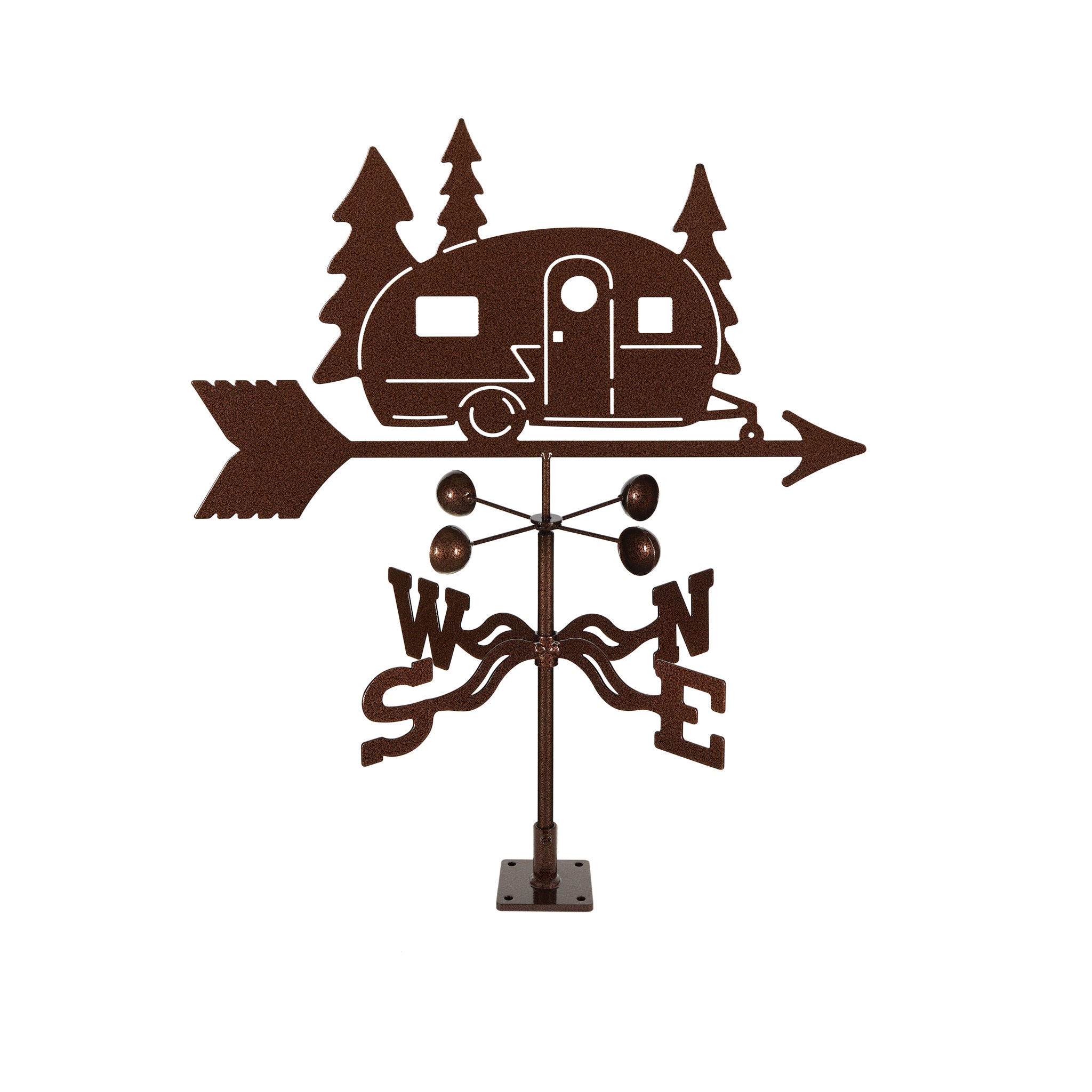Camper Weathervane Deck Mount