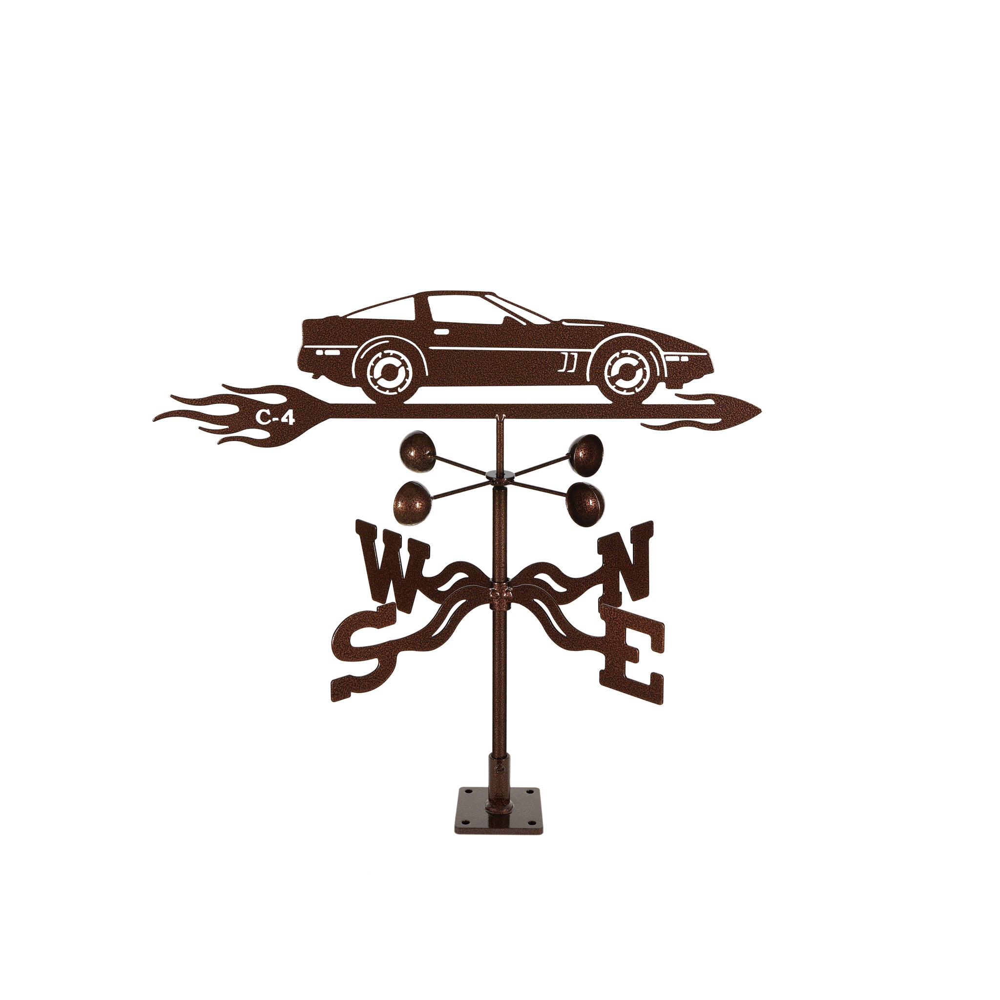 C4 Corvette Steel Weathervane (1984-1996) Deck Mount