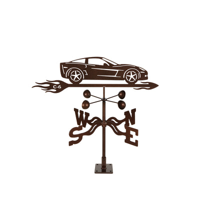 C6 Corvette Steel Weathervane (2005-2013) Deck Mount