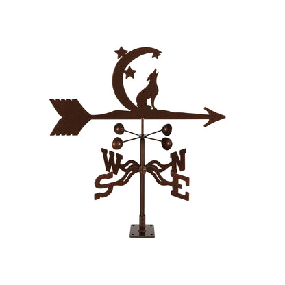 Coyote with Moon & Stars Weathervane Deck Mount