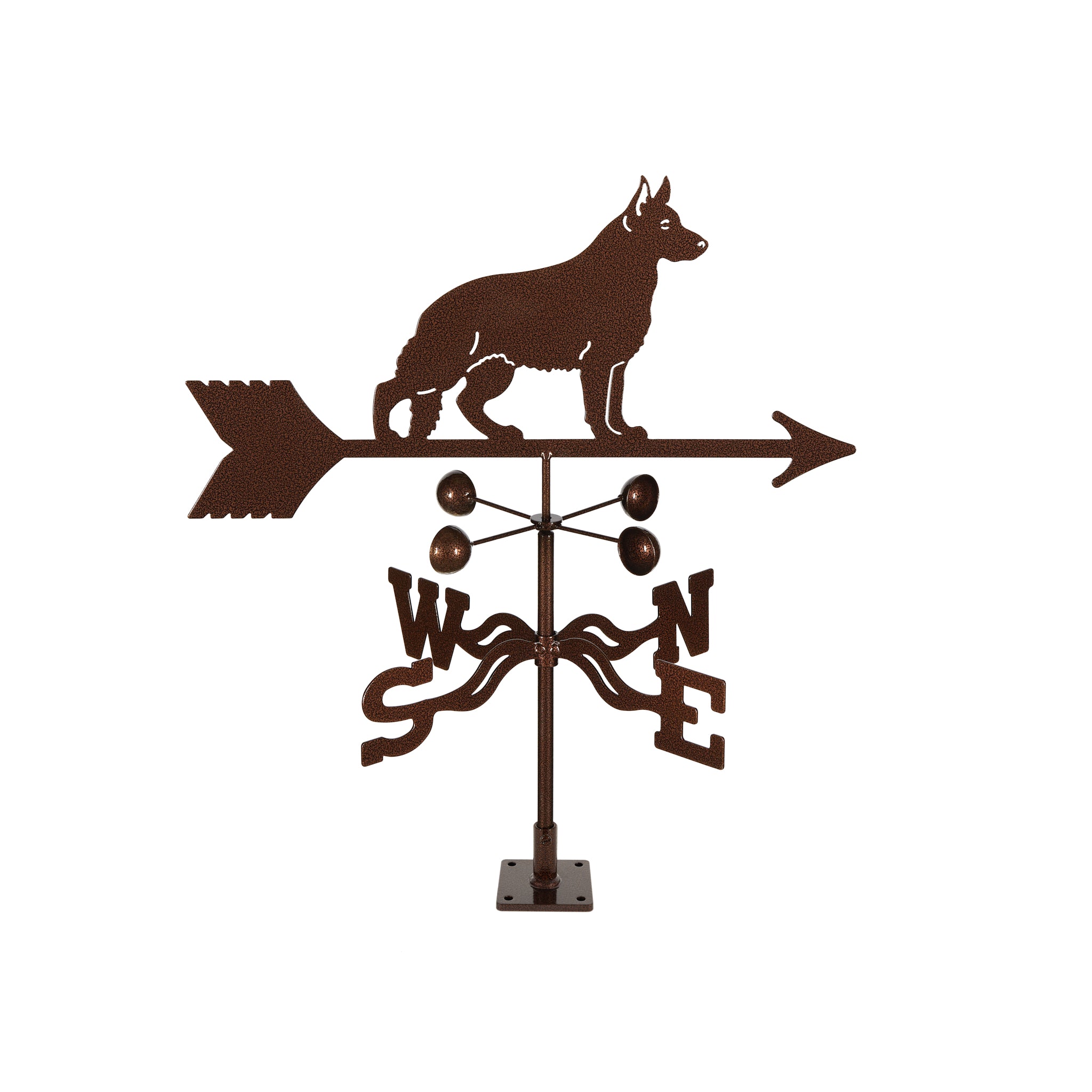 German Shepherd Weathervane Deck Mount