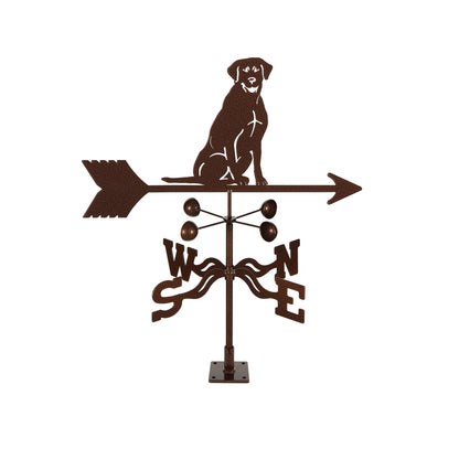 Lab Sitting Weathervane Deck Mount