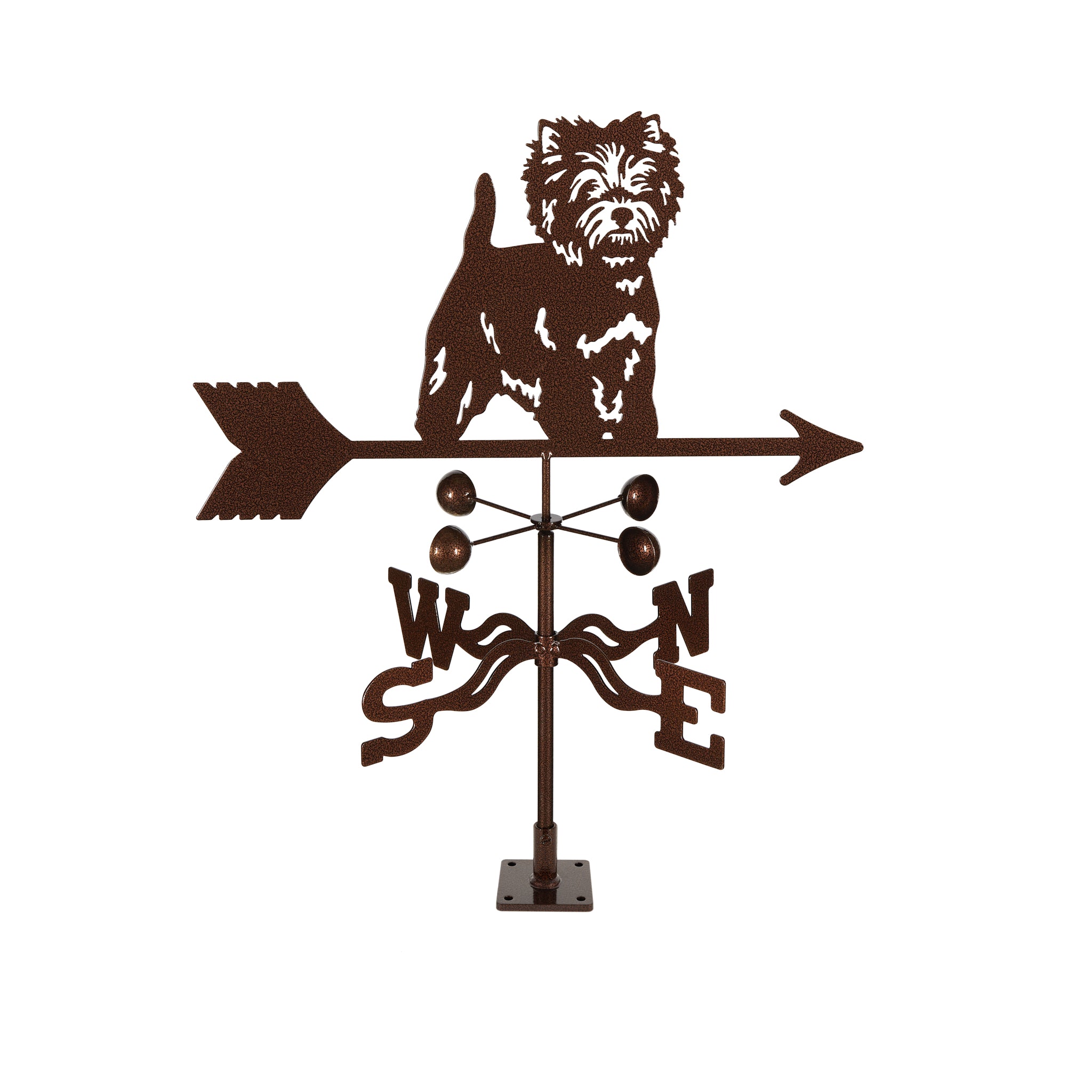 Westie Weathervane Deck Mount