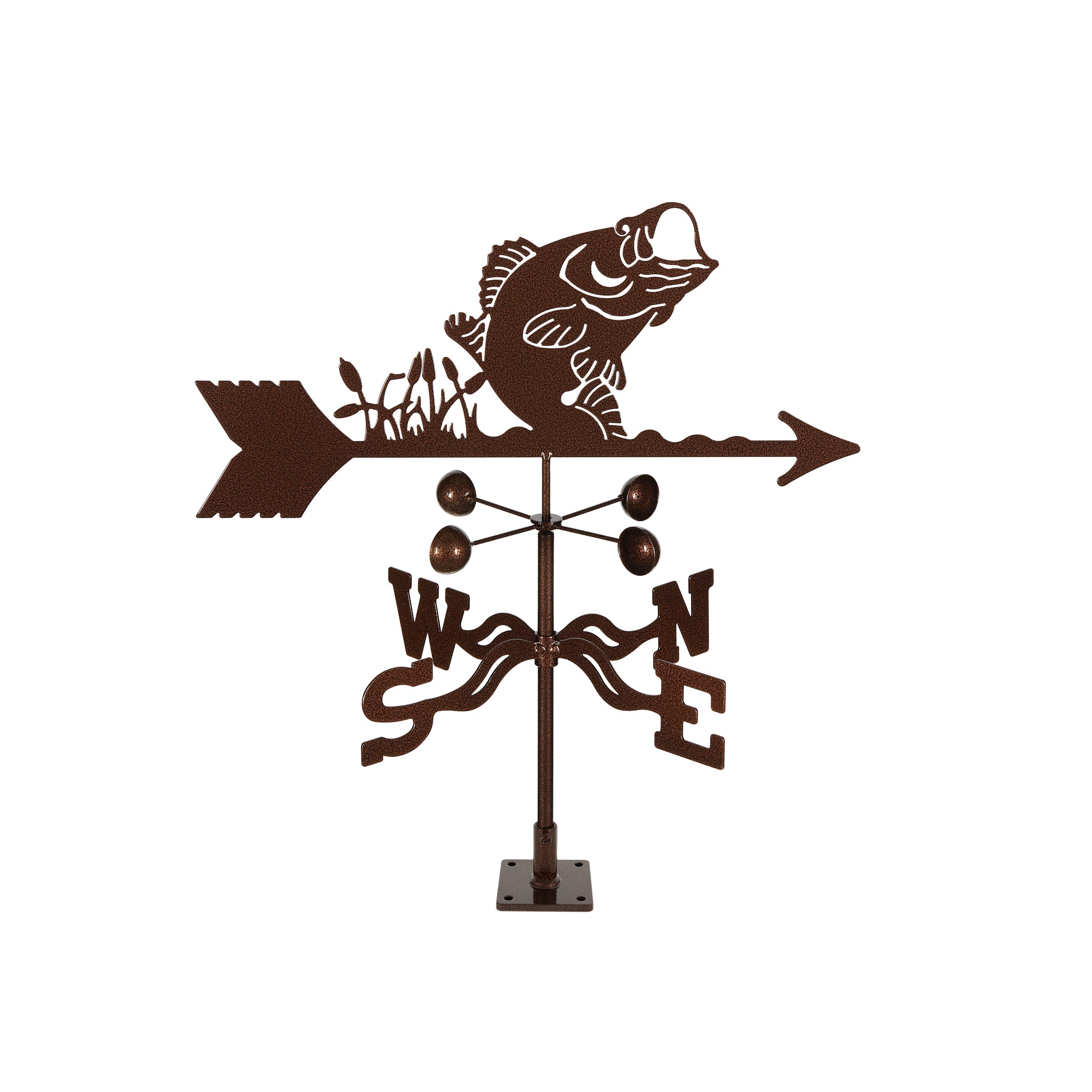 Bass Weathervane Deck Mount