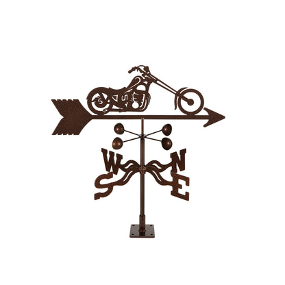 Chopper Motorcycle Weathervane Deck Mount