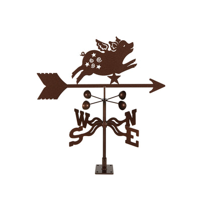 Flying Pig Weathervane Deck Mount