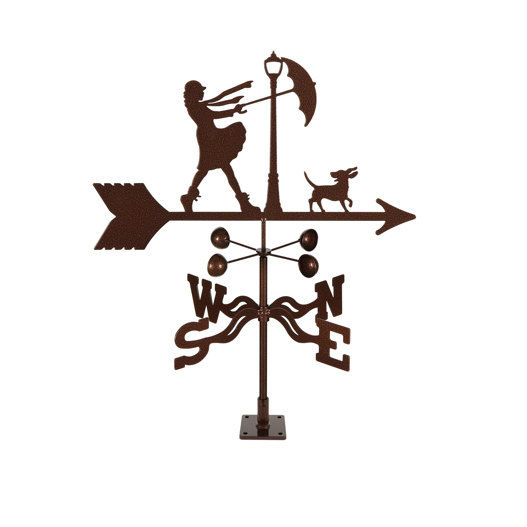 Windy Day Weathervane Deck Mount