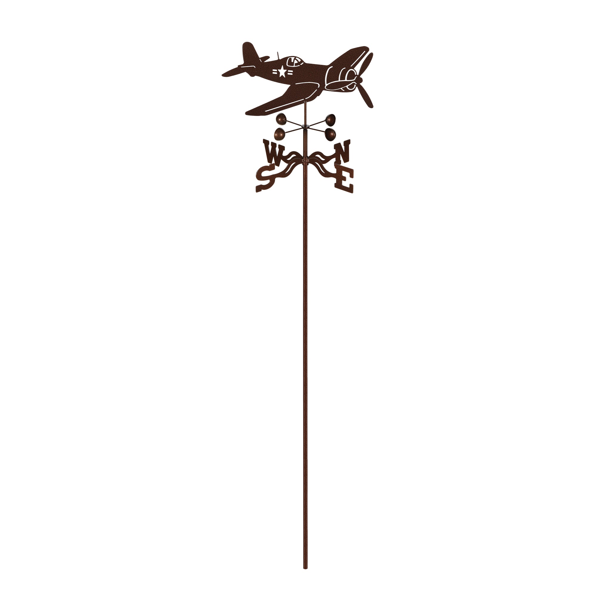 Corsair Airplane Weathervane Garden Mount