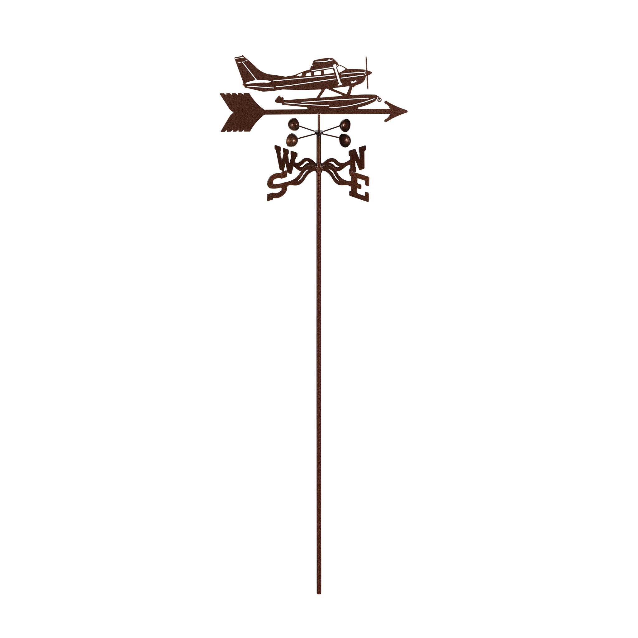 Float Plane Weathervane Garden Mount