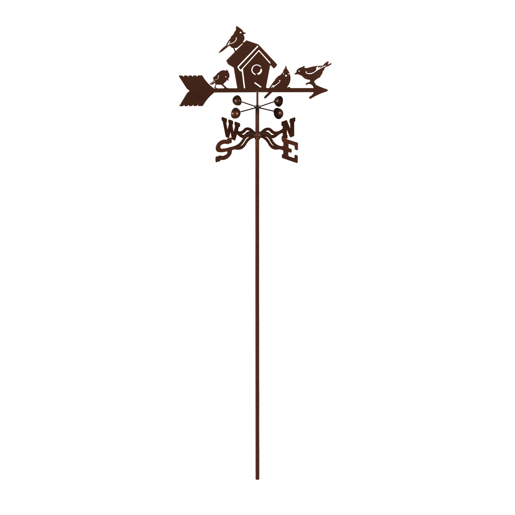 Birdhouse Weathervane Garden Mount