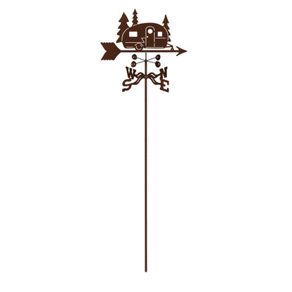 Camper Weathervane Garden Mount