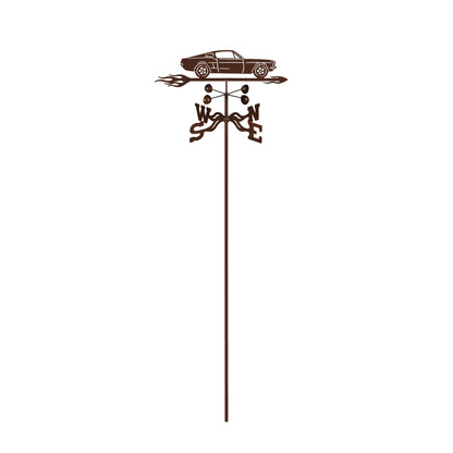 1972 Ford Mustang Weathervane Garden Mount