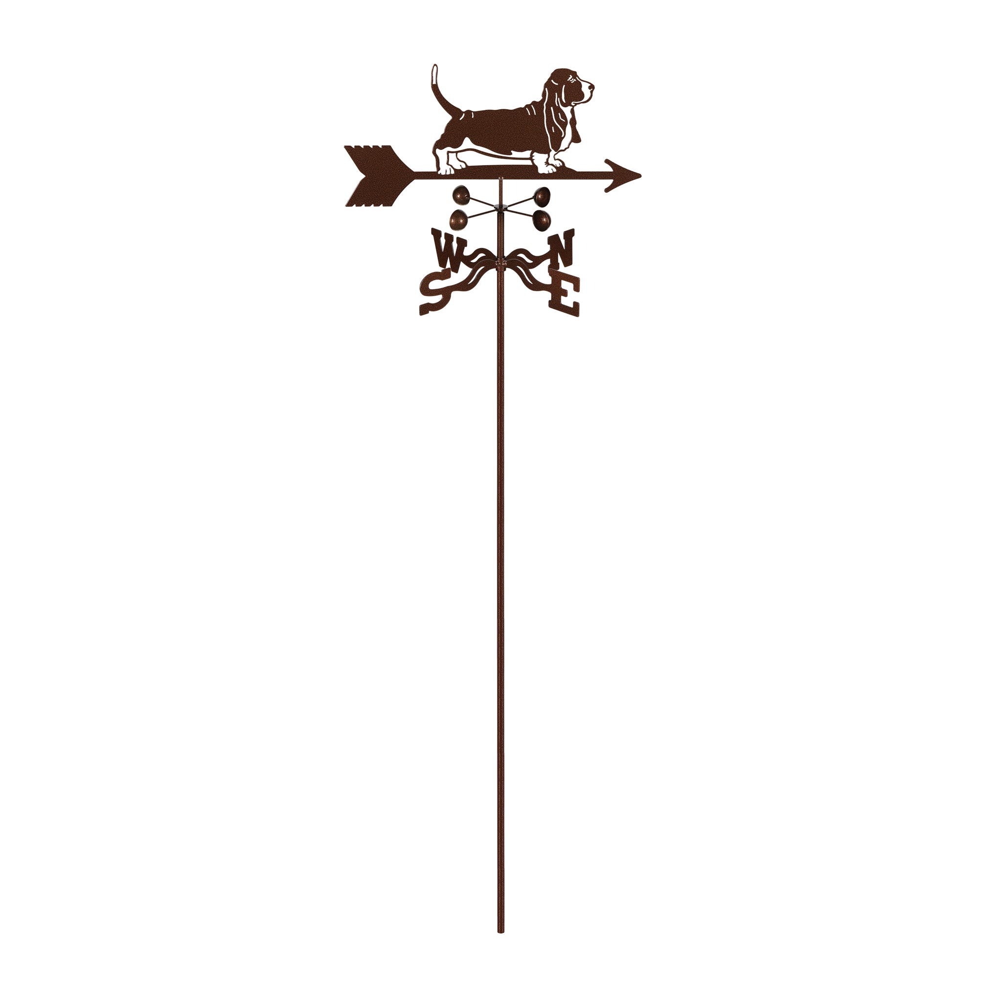 Basset Hound Weathervane Garden Mount