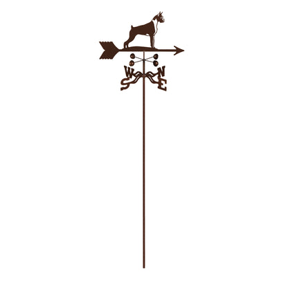 Boxer Weathervane Garden Mount