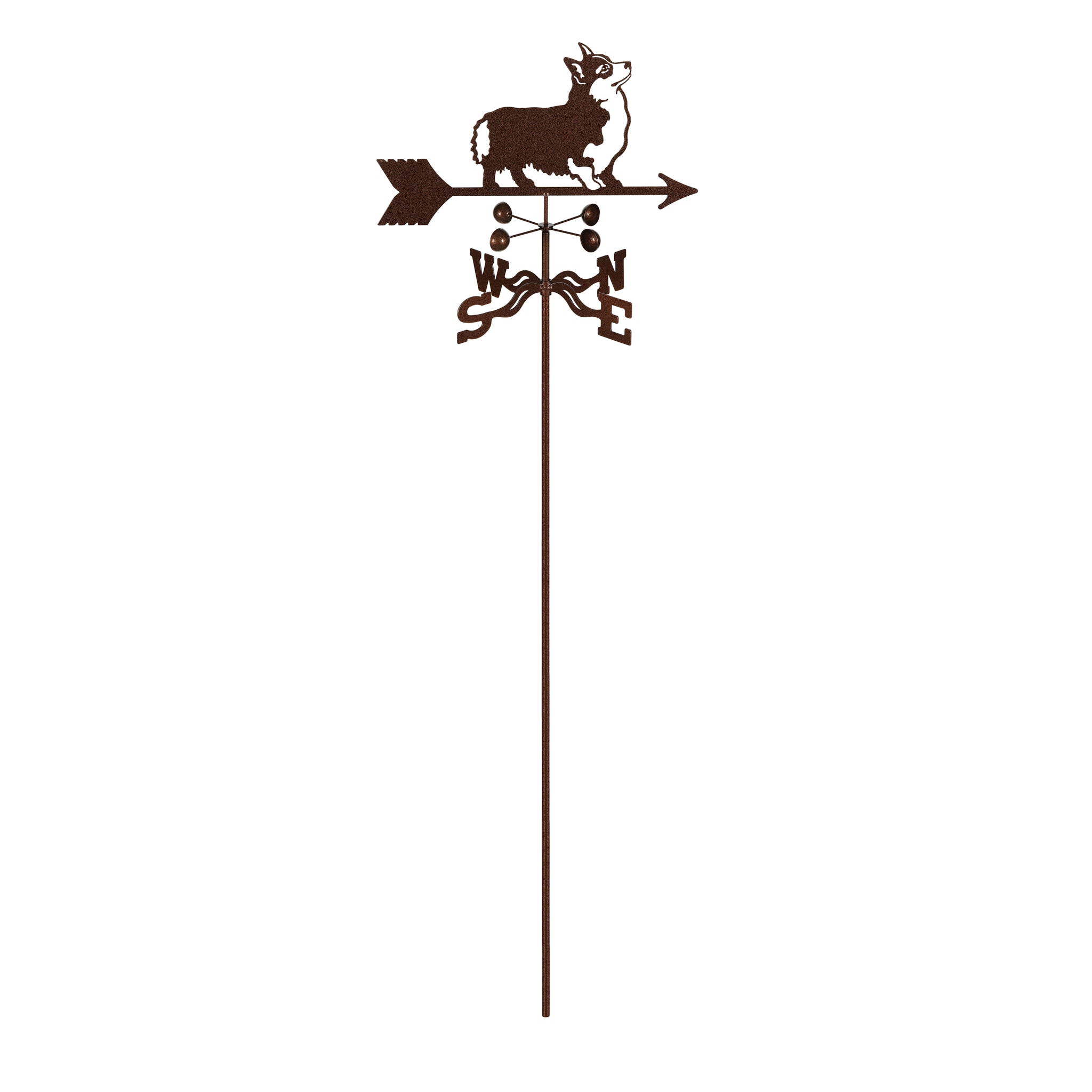 Corgi Weathervane Garden Mount