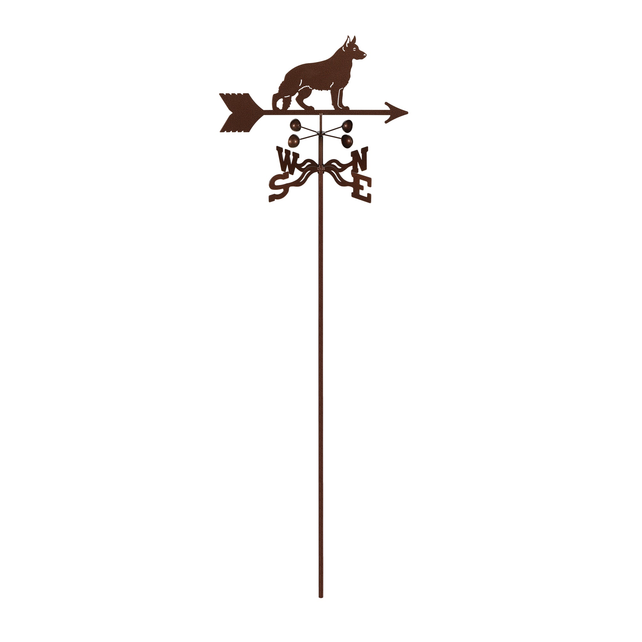 German Shepherd Weathervane Garden Mount