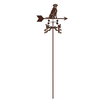 Lab Sitting Weathervane Garden Mount