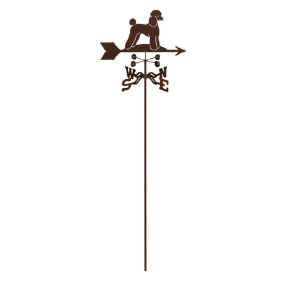 Poodle Weathervane Garden Mount