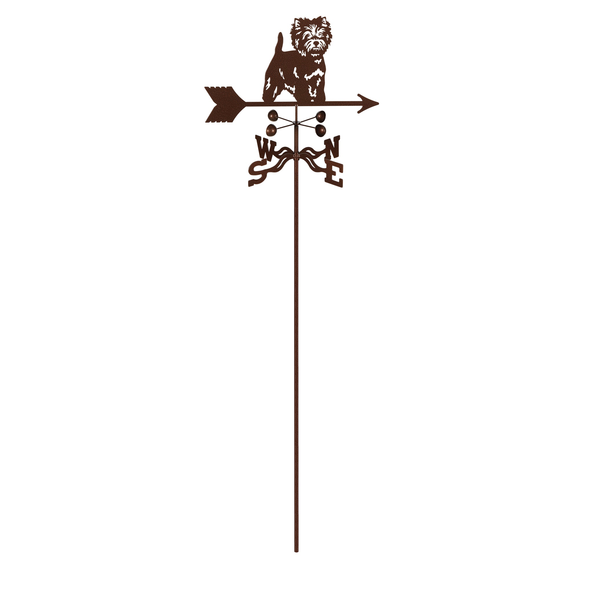 Westie Weathervane Garden Mount
