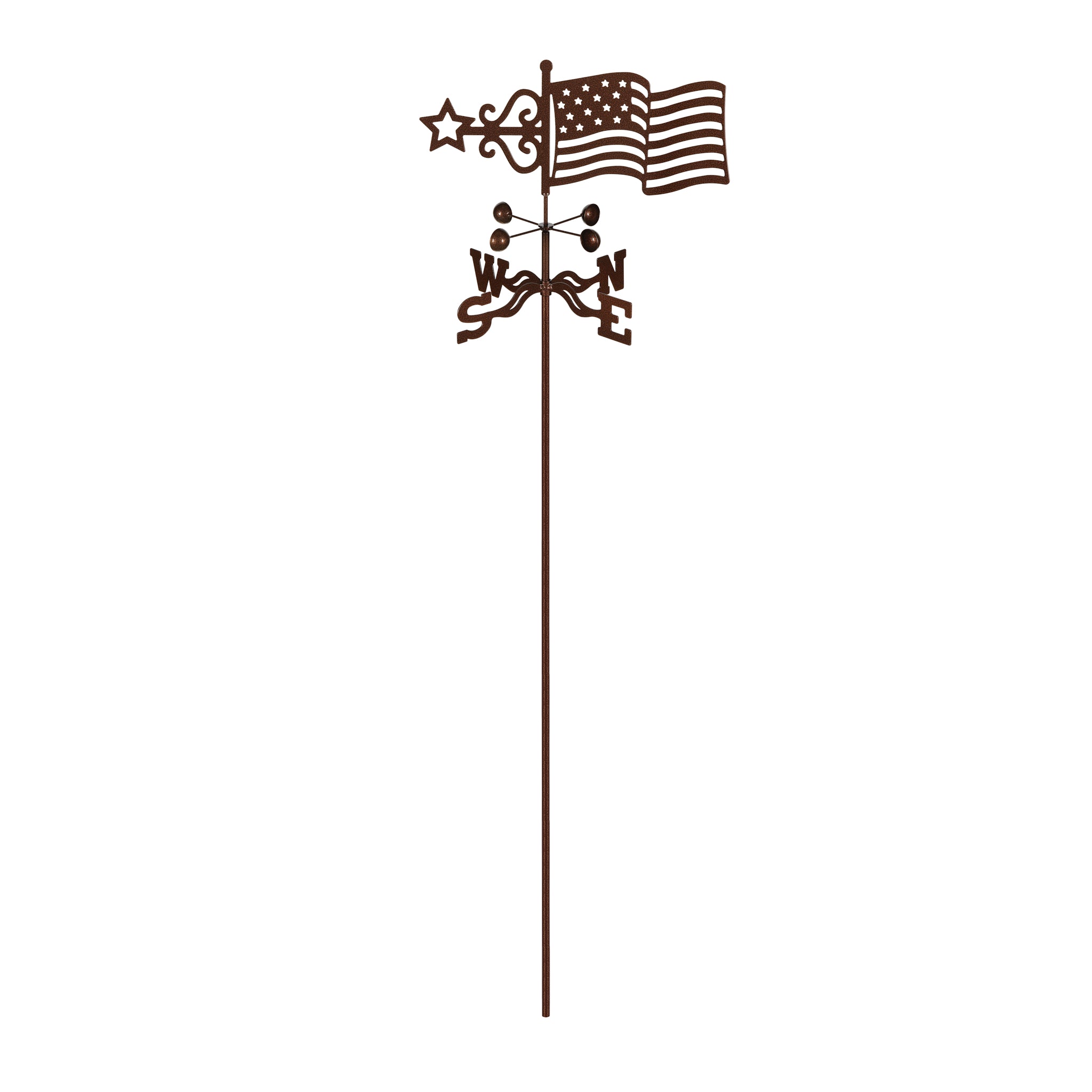 Flag Weathervane Garden Mount
