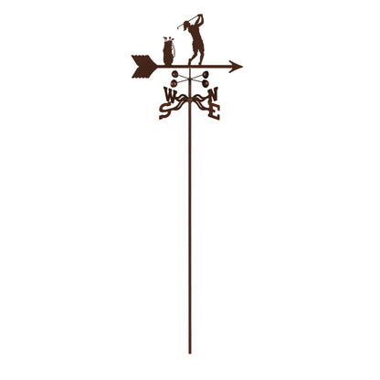 Female Golfer Weathervane Garden Mount