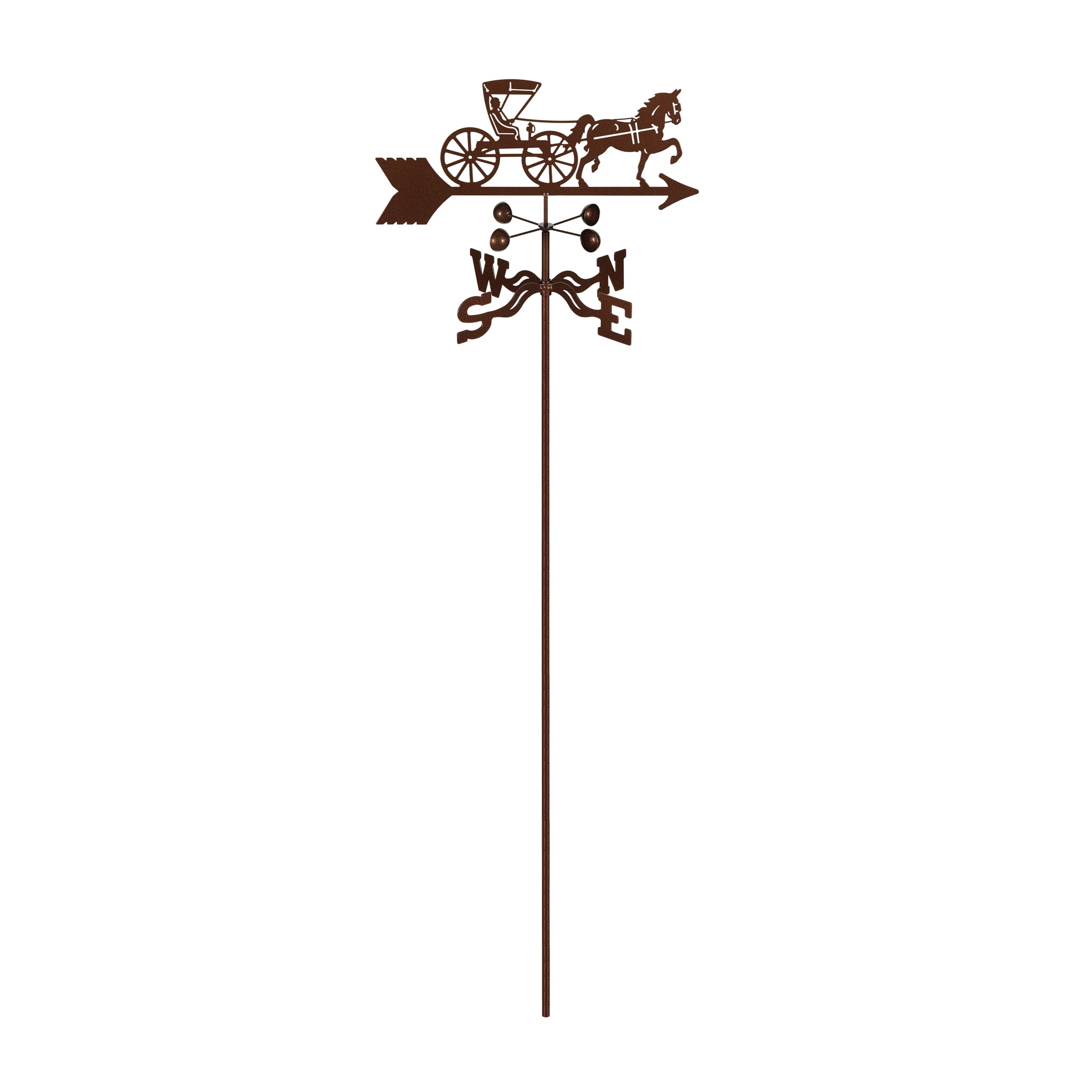 Doctor's Horse & Buggy Weathervane Garden Mount