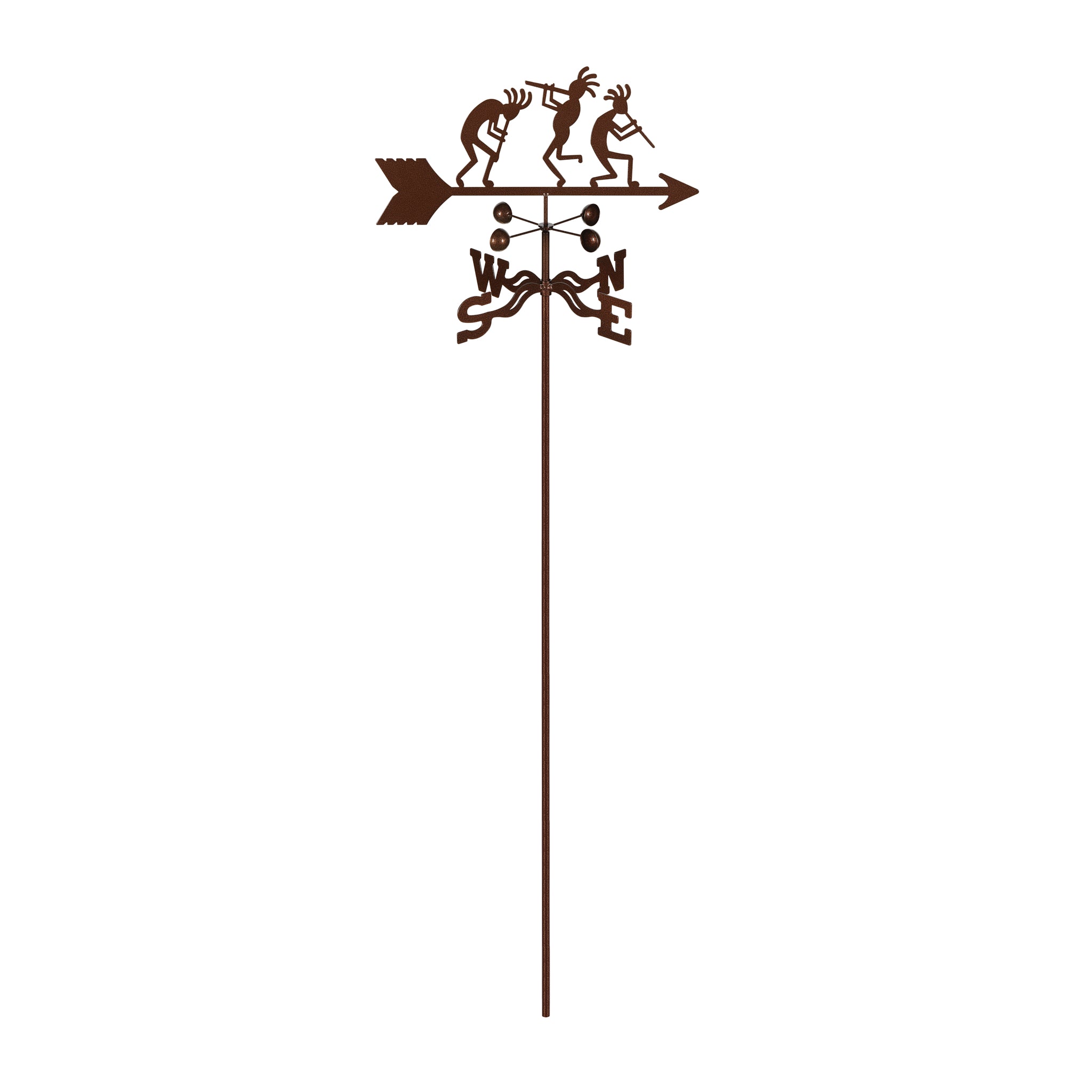 Kokopelli Weathervane Garden Mount