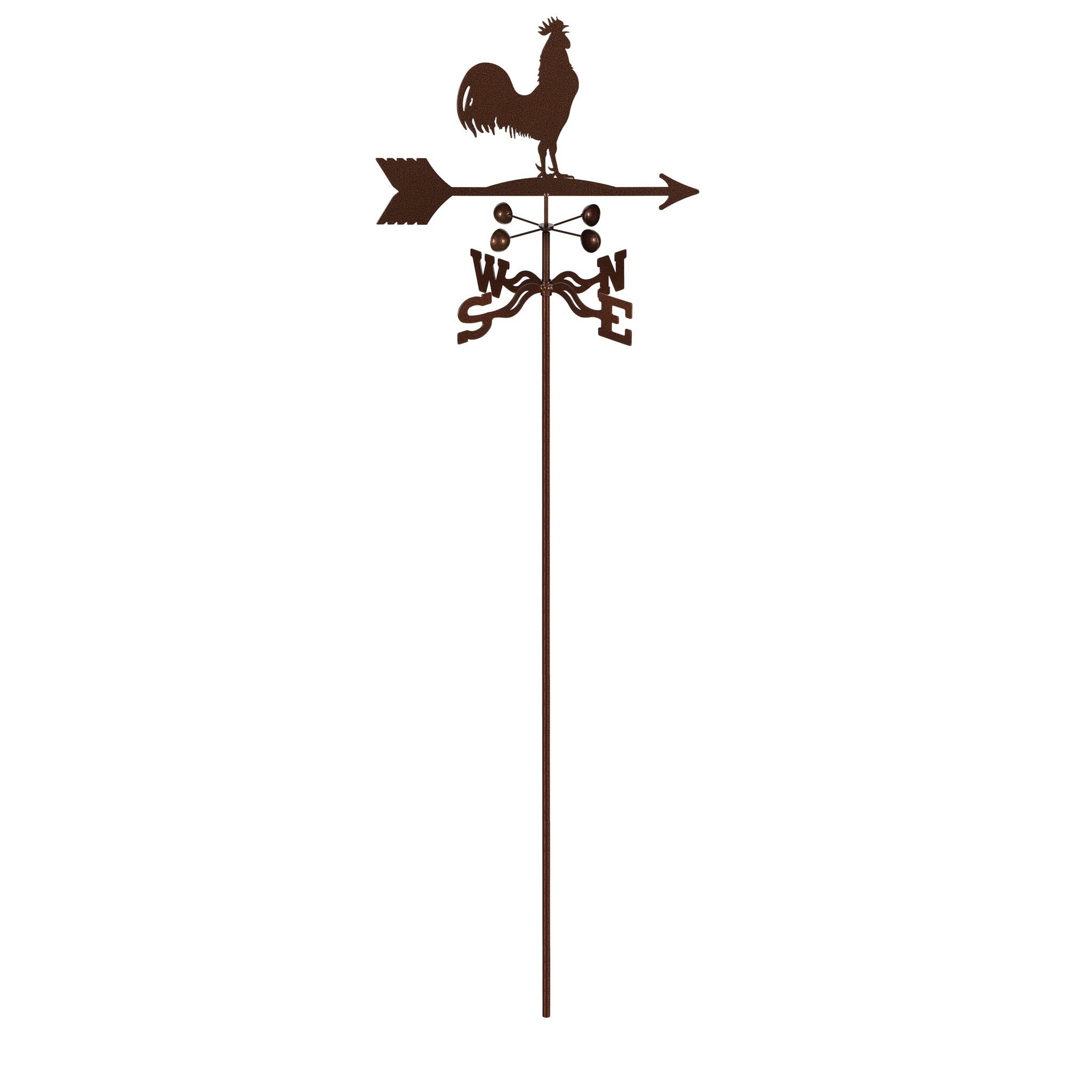 Rooster Weathervane Garden Mount
