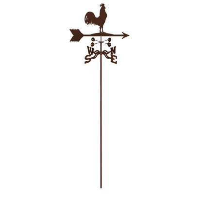 Rooster Weathervane Garden Mount
