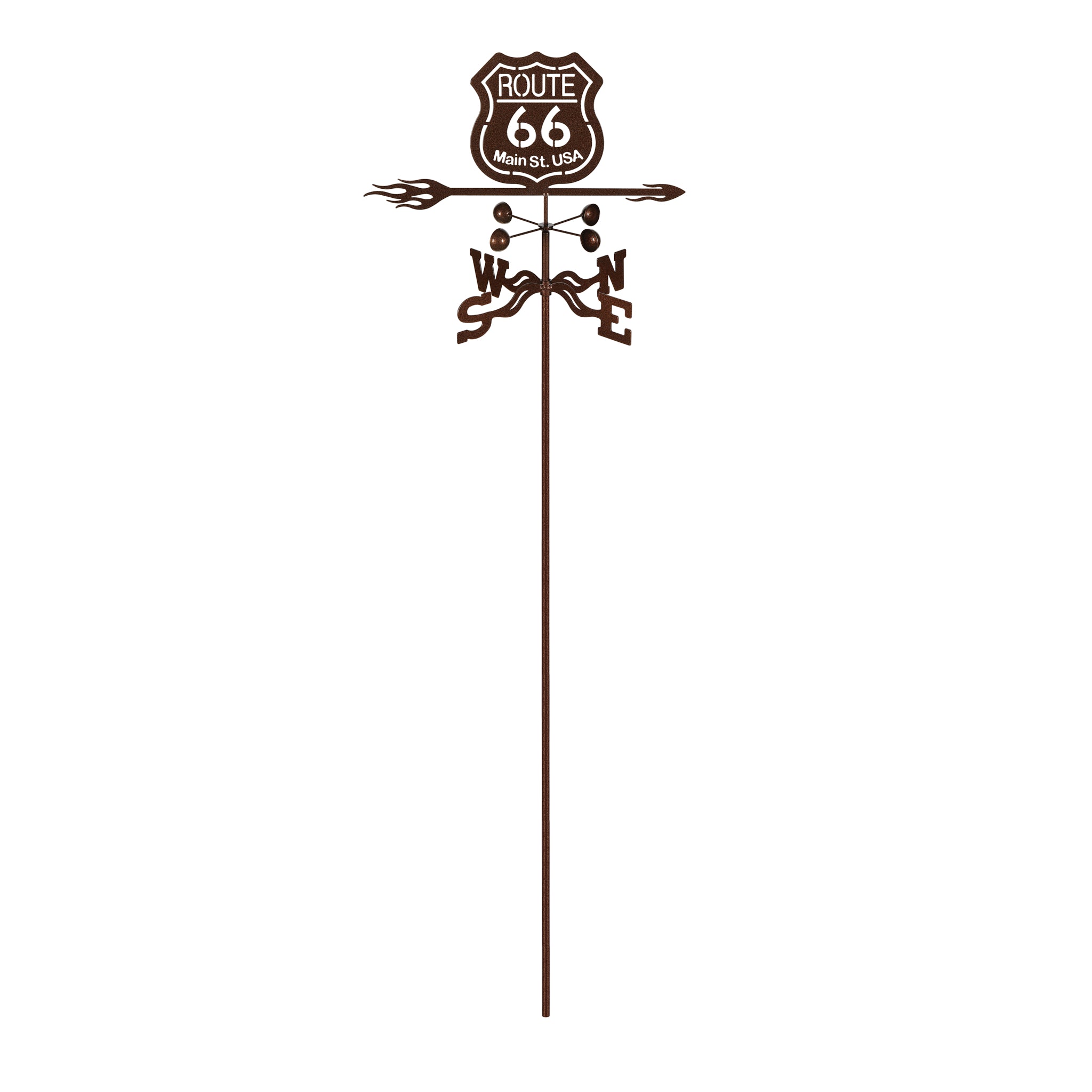 Route 66 Weathervane Garden Mount