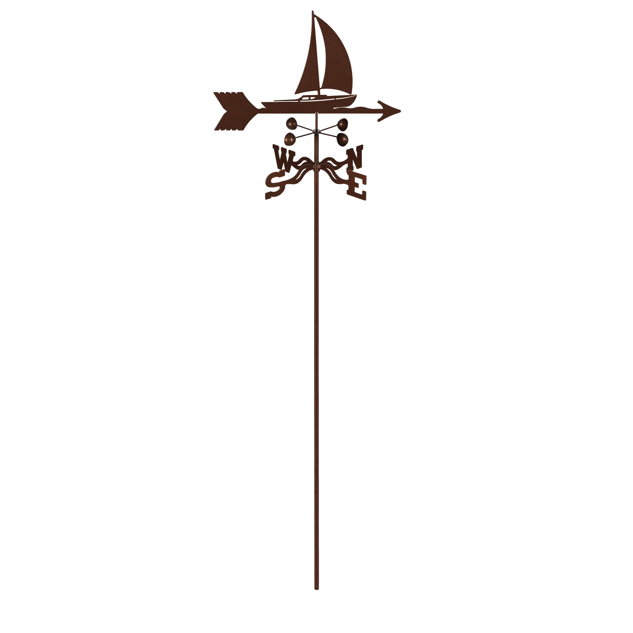 Sailboat Weathervane Garden Mount
