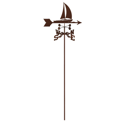 Sailboat Weathervane Garden Mount