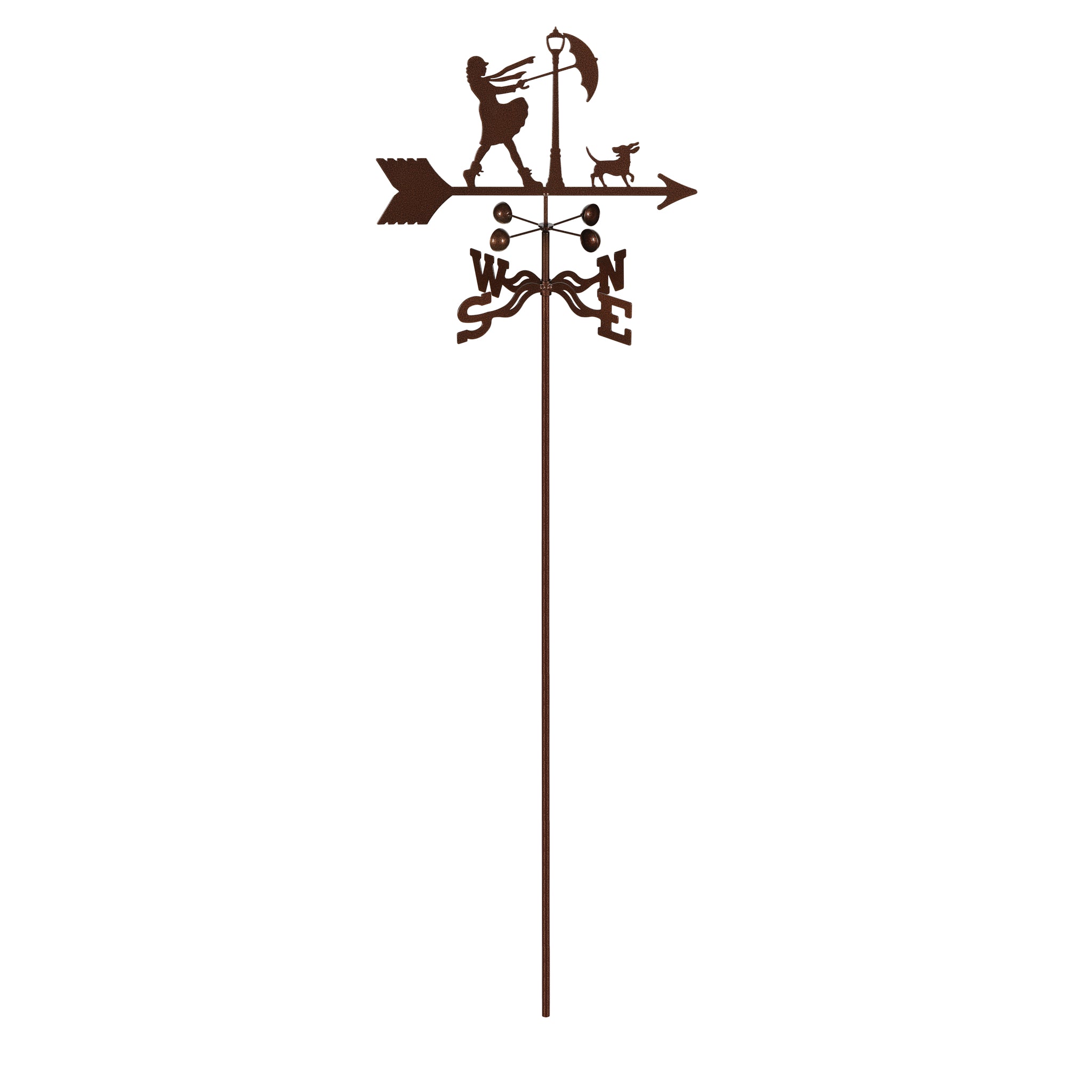Windy Day Weathervane Garden Mount
