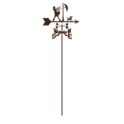Windy Day Weathervane Garden Mount
