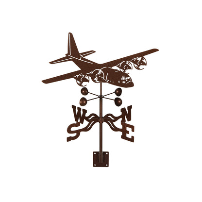 C-130 Airplane Weathervane Post Mount