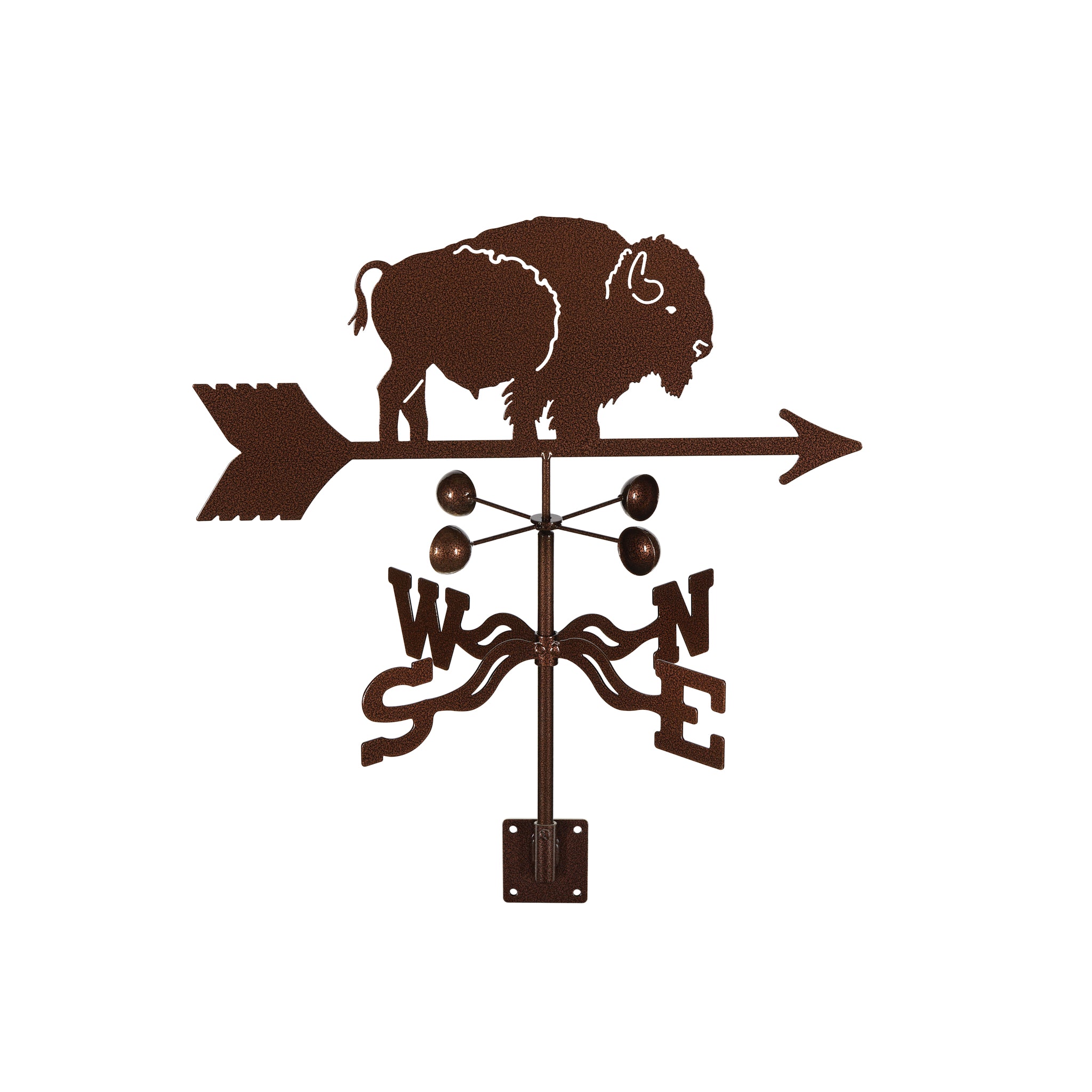 Bison Weathervane Post Mount