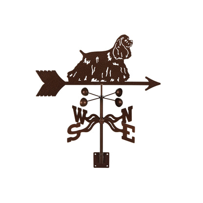 Cocker Spaniel Weathervane Post Mount
