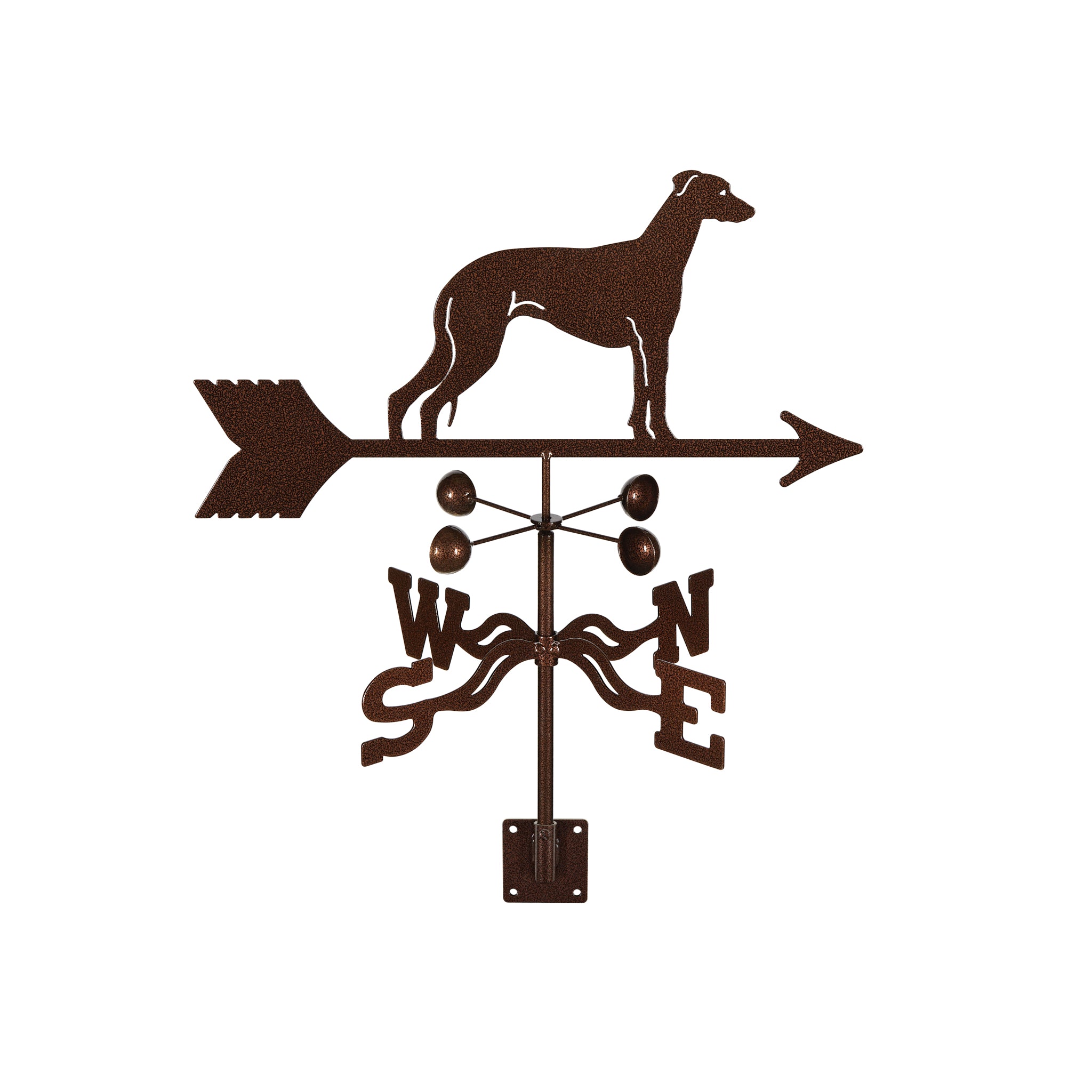 Greyhound Weathervane Post Mount