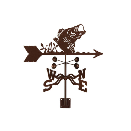 Bass Weathervane Post Mount
